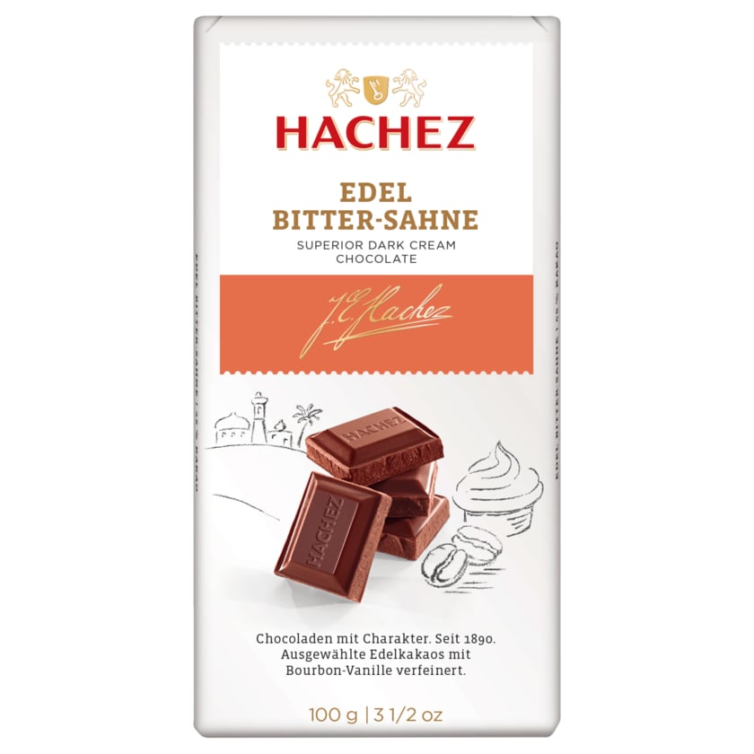 Hachez Schokolade Edel-Bitter-Sahne 100g